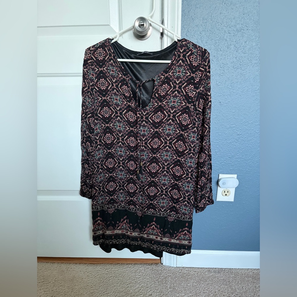 Bershka Patterned Tunic Size S